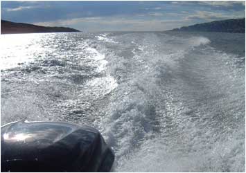 Steaming home from Canna