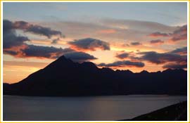 Sunset over Cuillin
